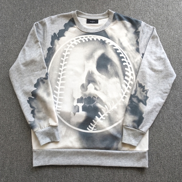 Givenchy Skull Baseball Grey Sweatshirt 